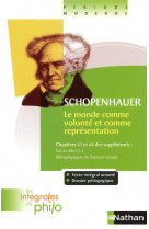 Les integrales de philo - schopenhauer, le monde comme volonte et comme representation
